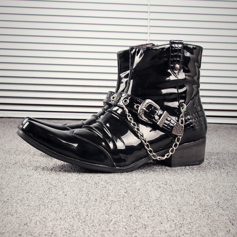 European And American Western Style Martin Boots Pointed Toe