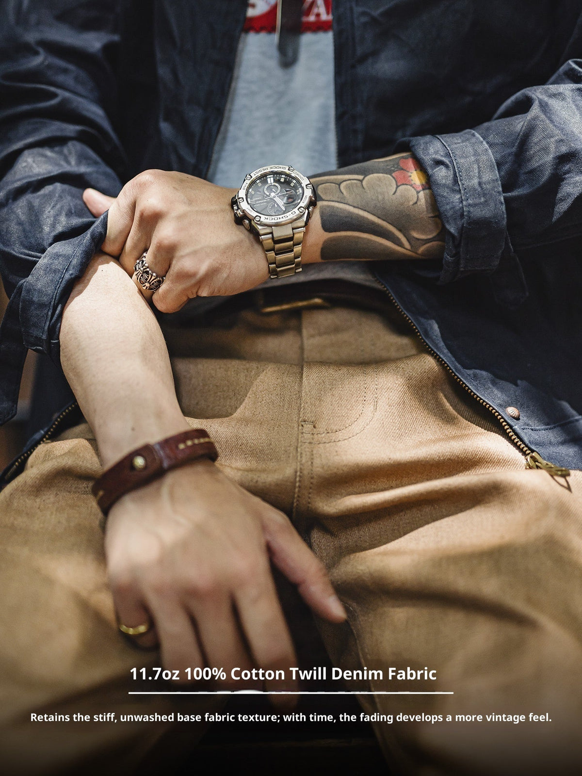 Men's Vintage Jeans Straight Casual Pants