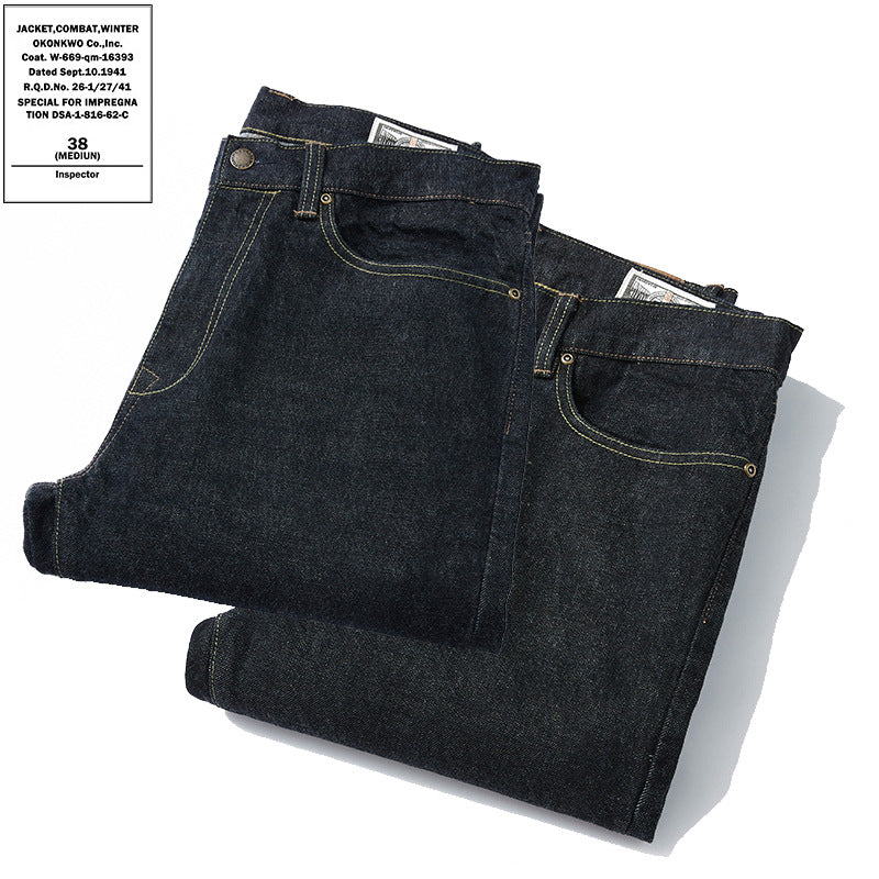 Heavy Primary Red Ear Slim Jeans