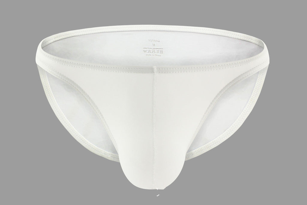 Men's Pure Color Ice Silk Briefs Underwear