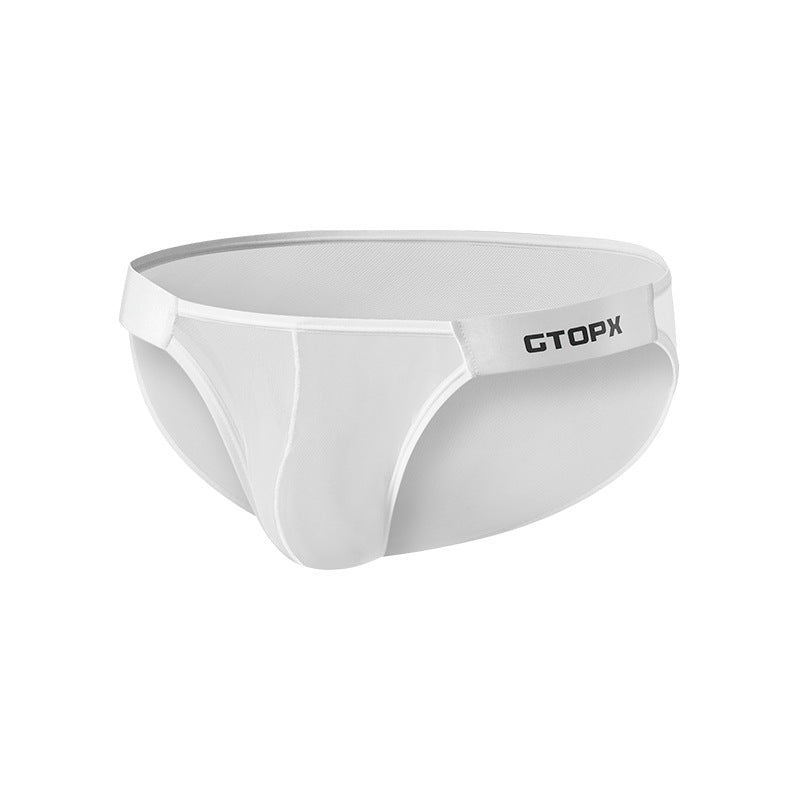 Men's Belt Thin Ice Silk Underwear With Full Mesh On Both Sides