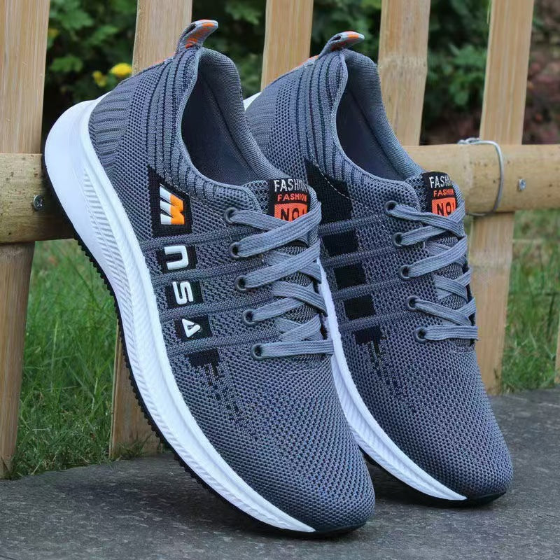 Black Men's Shoes Soft Sole Sneakers Shoes For Four Seasons