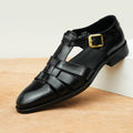 Genuine Leather Retro Fashion Business Summer Breathable Men's Shoes