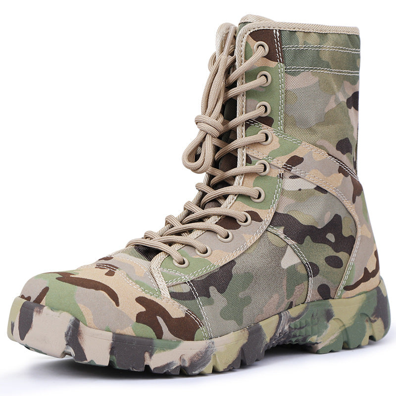 Outdoor High-top Breathable Canvas Men's Boots