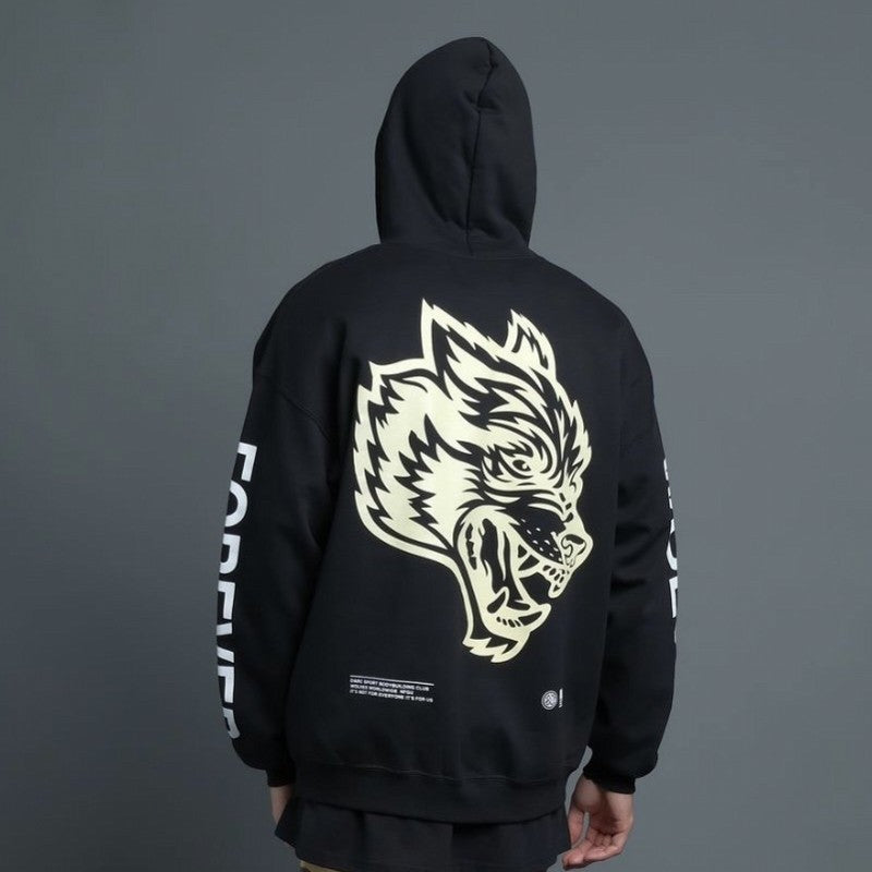 Men's Long-sleeved Loose Pullover Sports Fitness Sweatshirt
