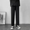 Loose Korean Style Casual White Wide Leg Trousers