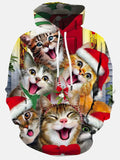 Printed Men's Drawstring Hoodie