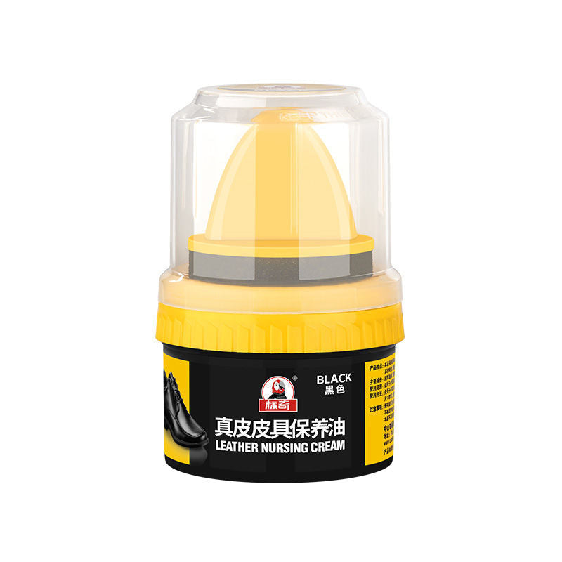 Leather Shoes Polish Lanolin Get Sponge Head Black Brown Natural Color Colorless Maintenance Anti-cracking Non-stick