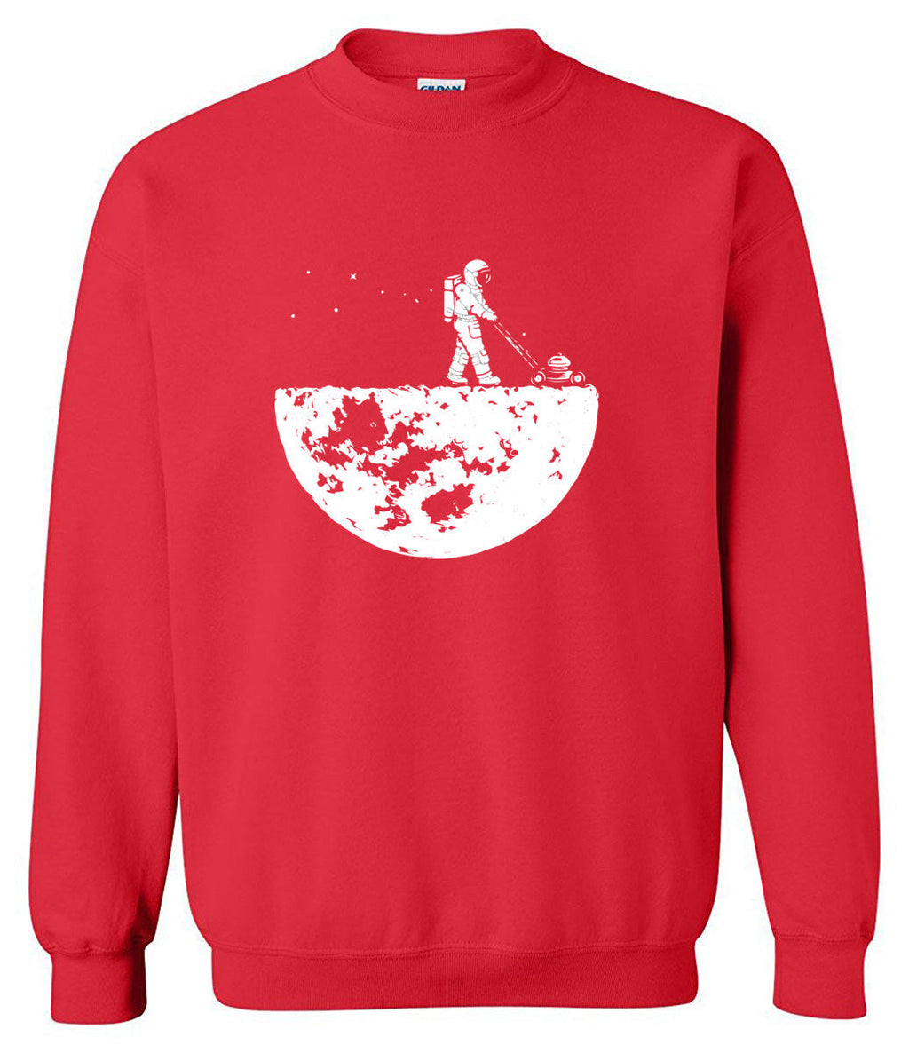 Astronaut Print Hooded And Fleece Men's Sweatshirt