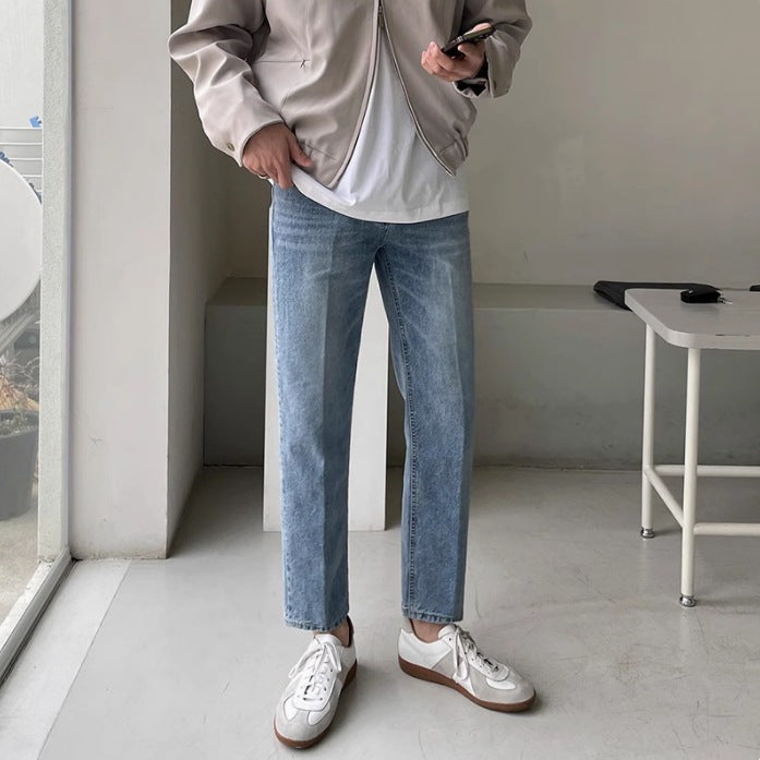 All-matching Casual All-matching Advanced Cropped Denim Pants
