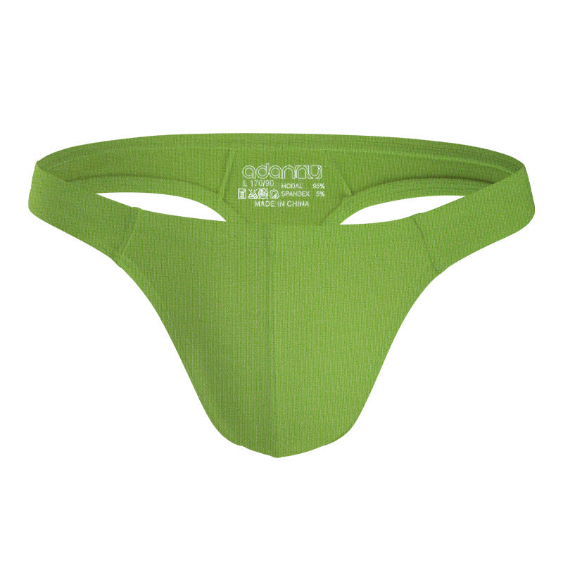 Men's Comfortable Breathable Solid Color Low Waist T-back