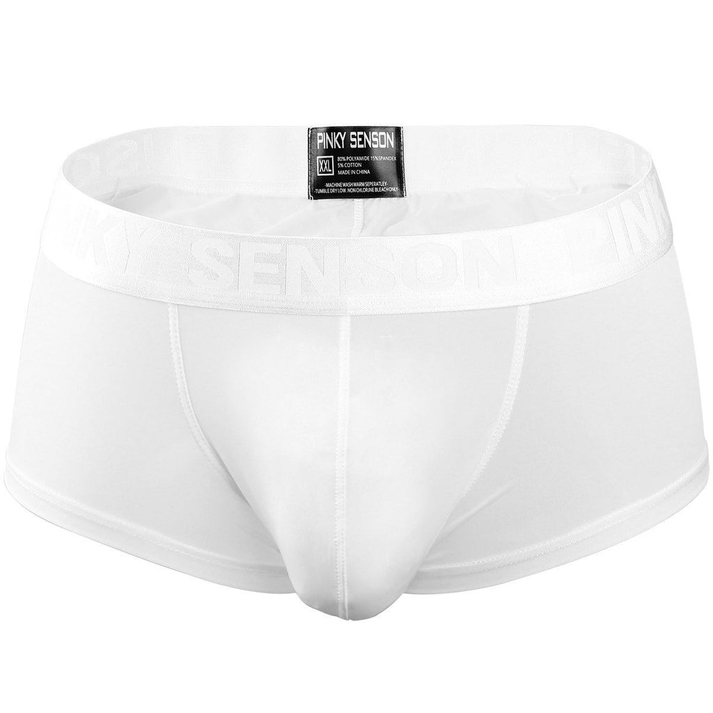 Nylon Ice Silk Underwear Men's Boxer Wide Rubber Band Low Waist Sexy