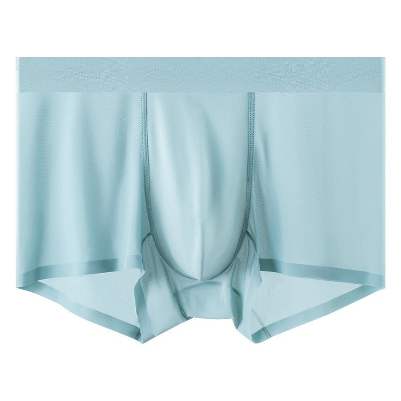Ice Silk Nude Feel Mid-waist Comfortable 7A Antibacterial Mulberry Crotch Men's Underwear