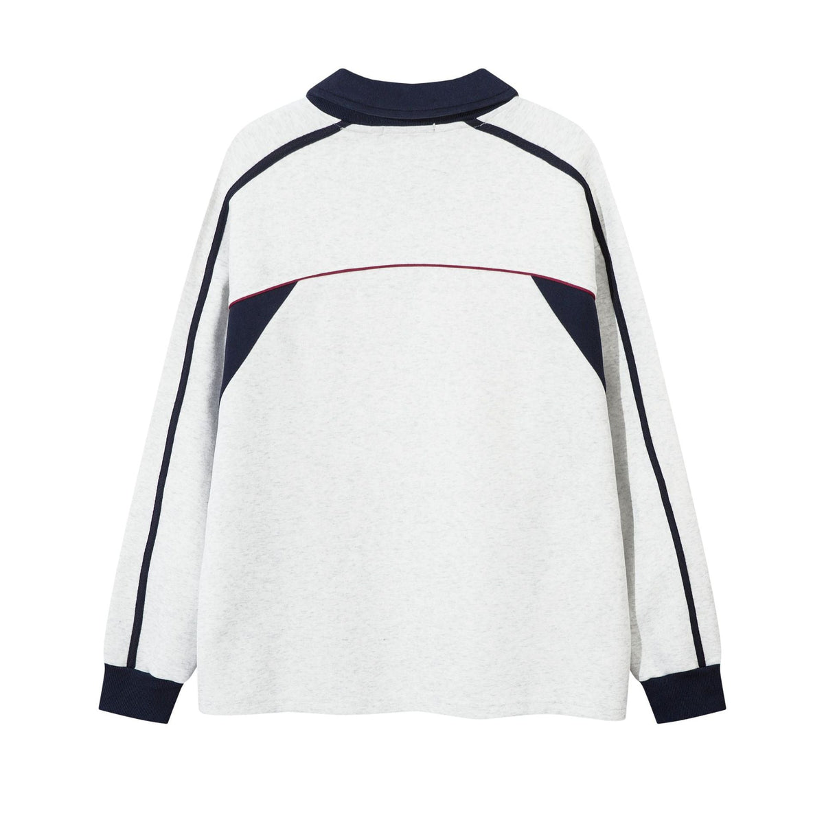 American Retro Color Contrast Patchwork Craft High Street Long Sleeve