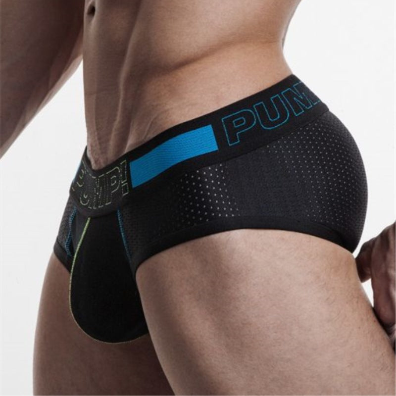 Mesh Underwear Men's Cotton Black And White Briefs