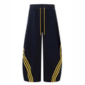 Matching Three Bars Machete Loose-fitting Wide-leg Trousers
