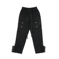 High Street Fan Energy Three-dimensional Pocket Loose Overalls