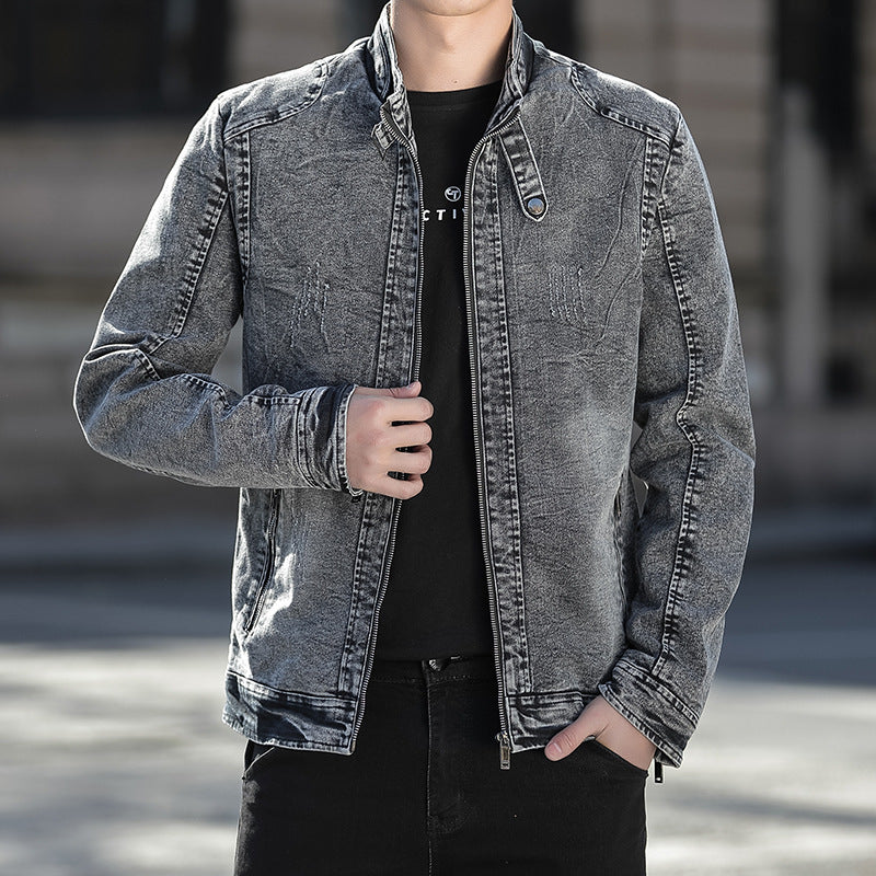 New Spring And Autumn Casual Fashion Men's Denim Jacket