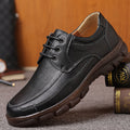 Mens Leather Shoes With A Tendon-sole
