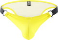 Men's Underwear Leather Triangle Low Waist Double Buckle