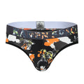 New Men's Thong T-pants Ice Silk Printed Breathable