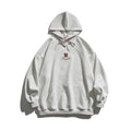 Simple Letter Embroidery Couple Hoodies Men And Women Casual Sweatshirt