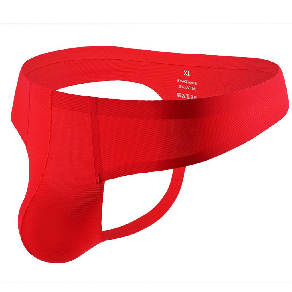 Men's Thong Low Waist Sexy One-piece Seamless Underwear Stripes
