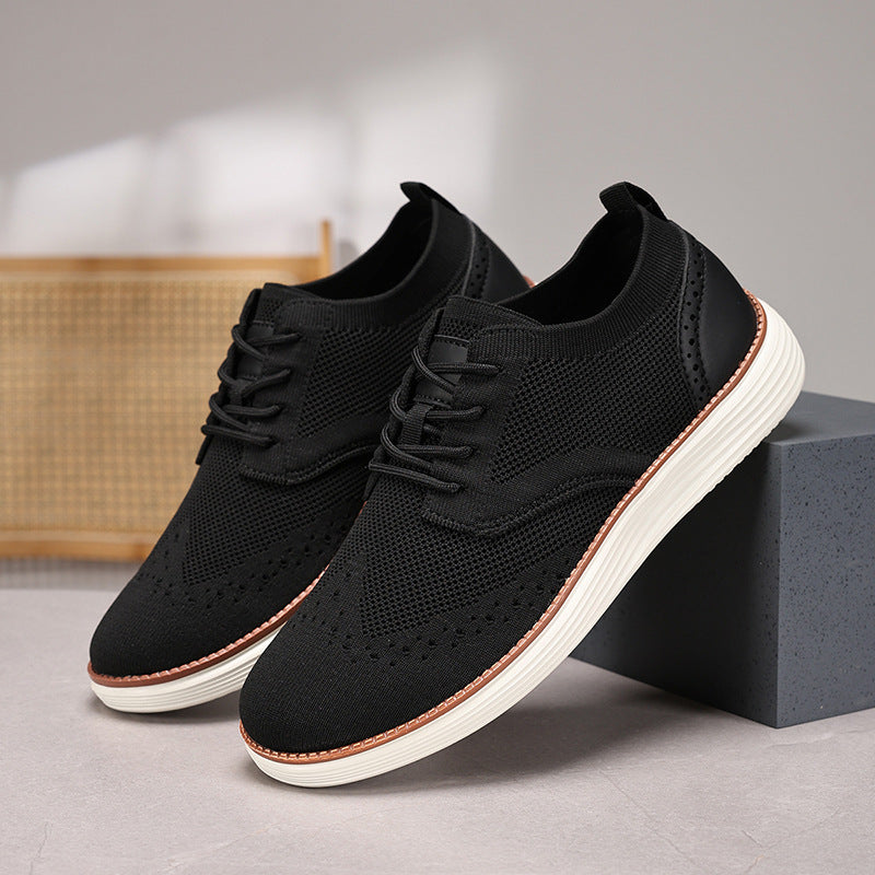 Outdoor Fly Woven Mesh Hiking Versatile Men's Casual Shoes