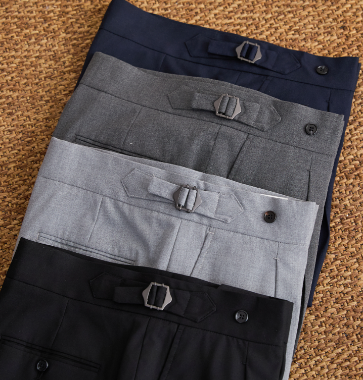 Draping Cropped Suit Pants Men's Korean-style Loose