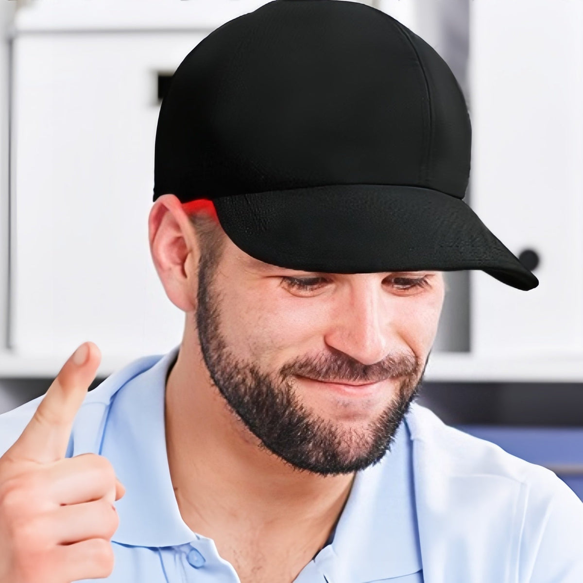 Infrared Peaked Cap Hair Growth And Hair Care