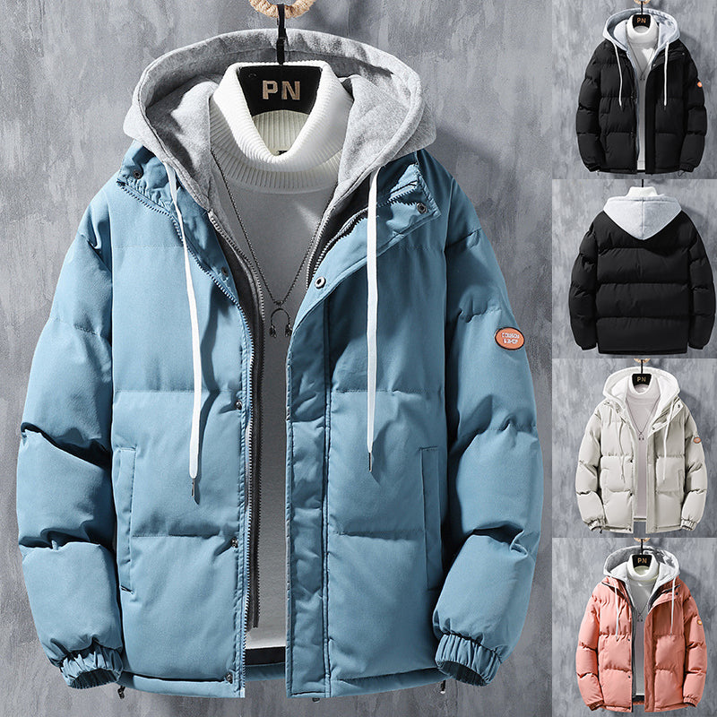 Men Winter Windproof Thickened Cotton Jacket