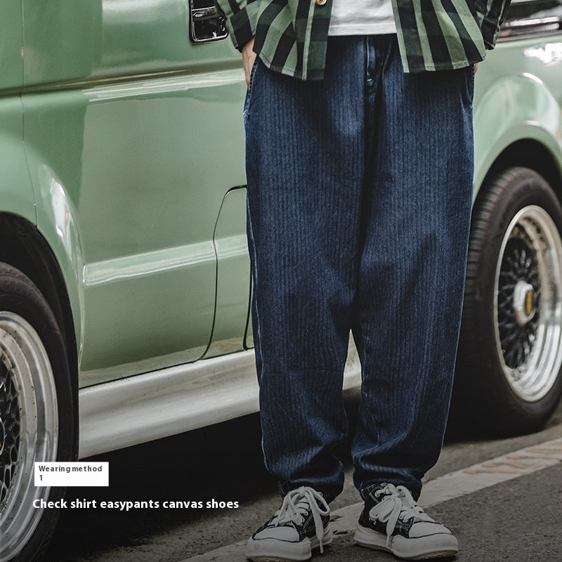Casual Denim Tapered Jeans For Men