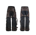 Retro Deconstructed Jeans Men's Detachable Stitching