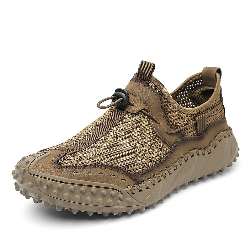 Plus Size Men's Mesh Breathable Casual Shoes Hollow Out