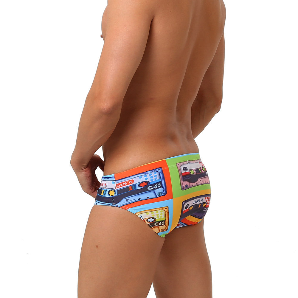 Low Waist Quick Dry Men's Triangle Swimming Trunks