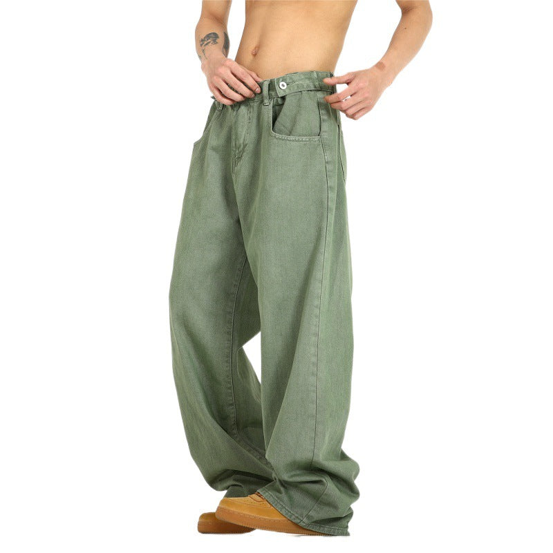 American Vintage Washed Jeans Men's High Street