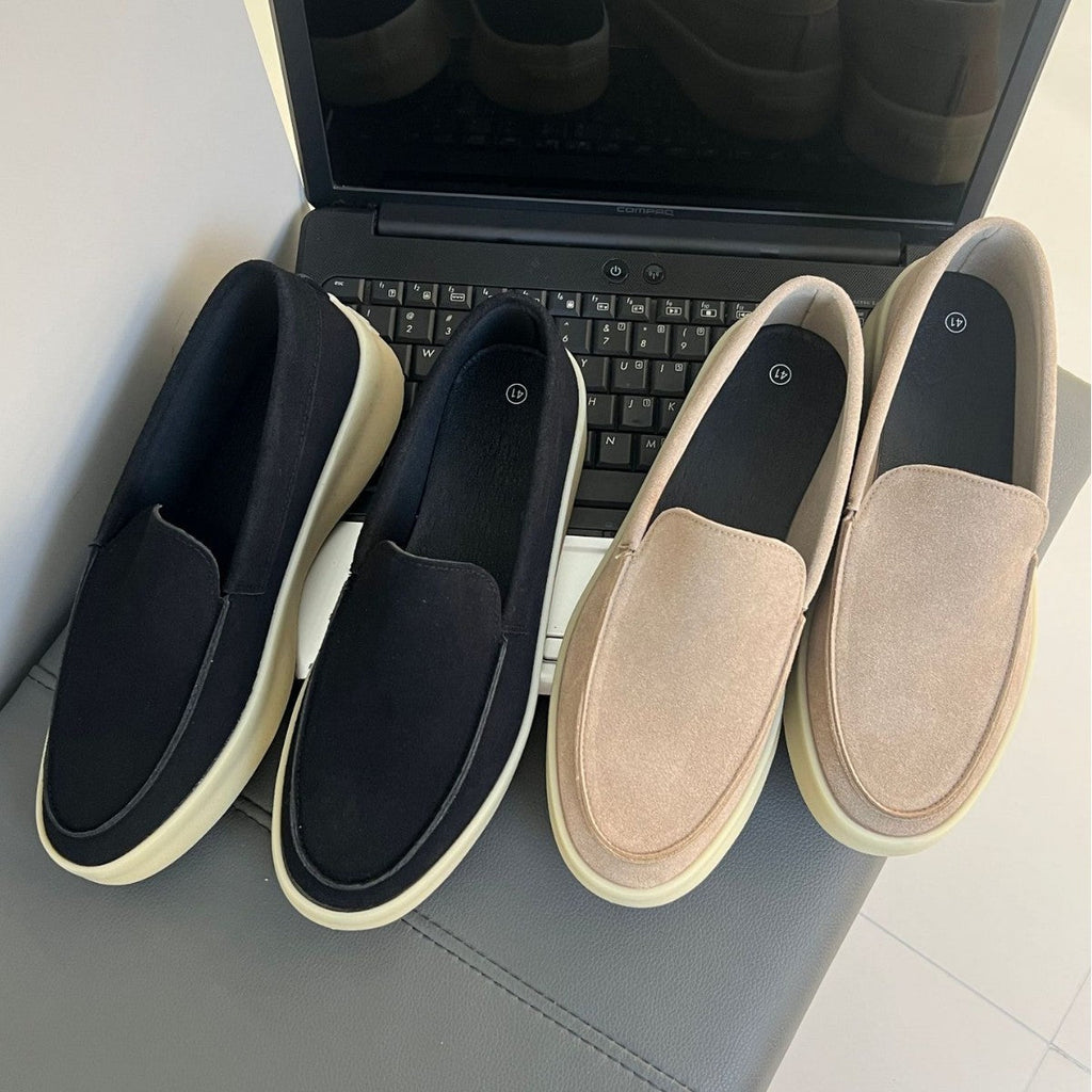 Suede Trendy One Pedal Loafers Casual Men's Shoes