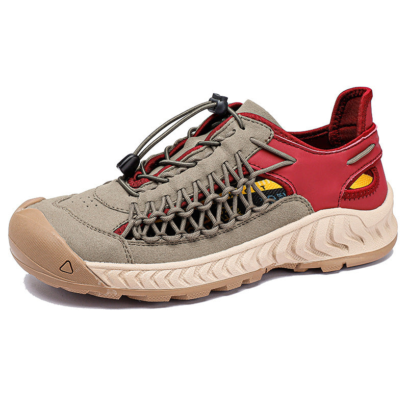 Hand-woven Sandals Men's Non-slip Wear-resistant Summer Outer Wear Breathable Closed Toe