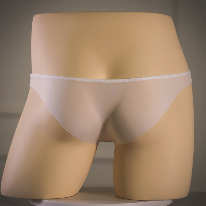 Men's Summer Ice Silk Low Waist Comfortable Nude Feel Light Men's Seamless Underpants