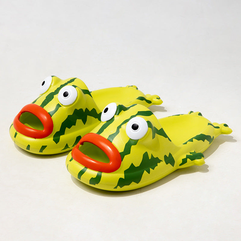 Summer Interior Home Lovely Bathroom Cartoon EVA Couple Slippers