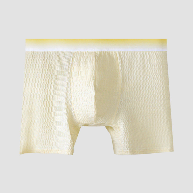 Men's Anti-chafing Antibacterial Boxer Briefs Summer Thin Extended Large Size Comfortable