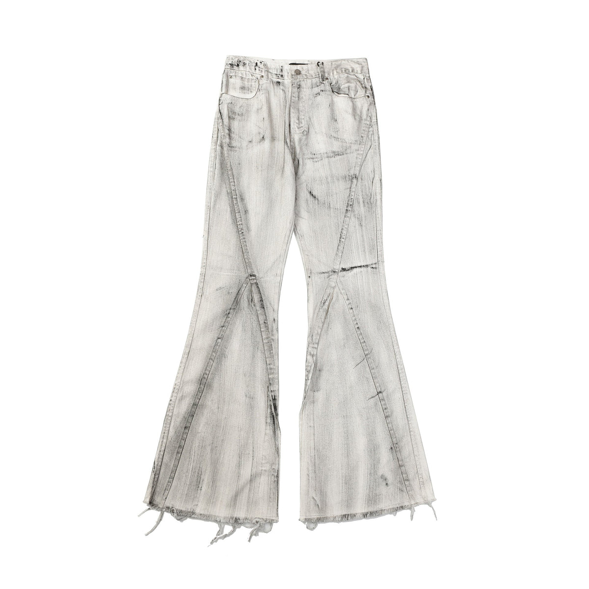 Men's Washed And Worn Jeans