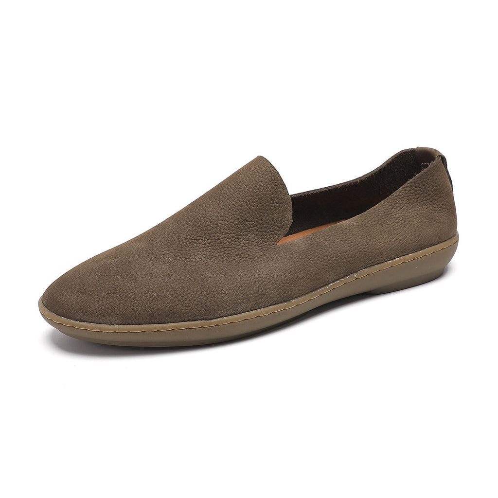 Handmade Men's Shoes Super Soft Breathable Lightweight First Layer Cowhide