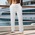 Small Plaid Loose Beach Straight Sports Trousers