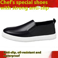 Summer New Men's One Pedal Kitchen Working Leather Shoes