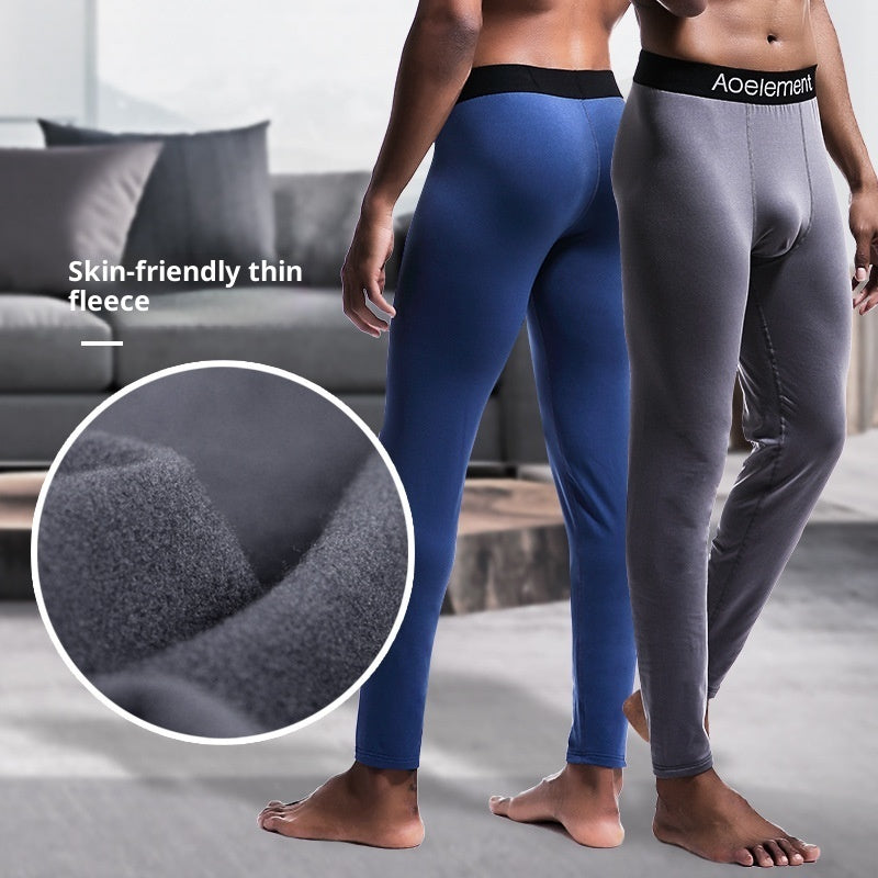 Men's Fleece-lined Autumn Pants Casual Warm Pants