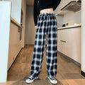 Straight, Loose High Waisted Pendant Pants With Wide Legs