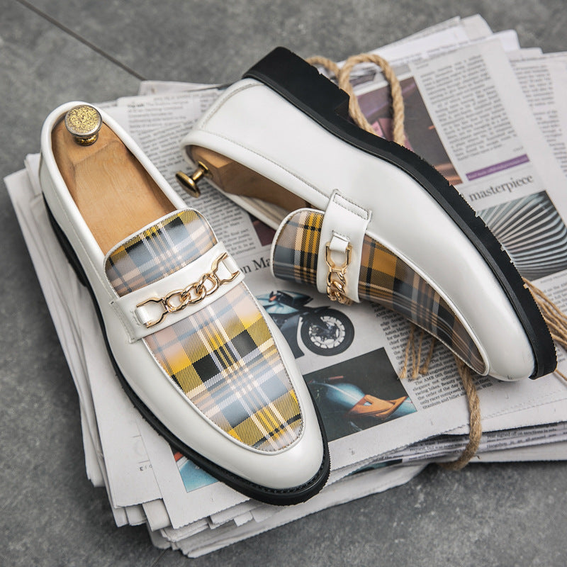 Pointed Casual Leather Shoes Men's Shoes