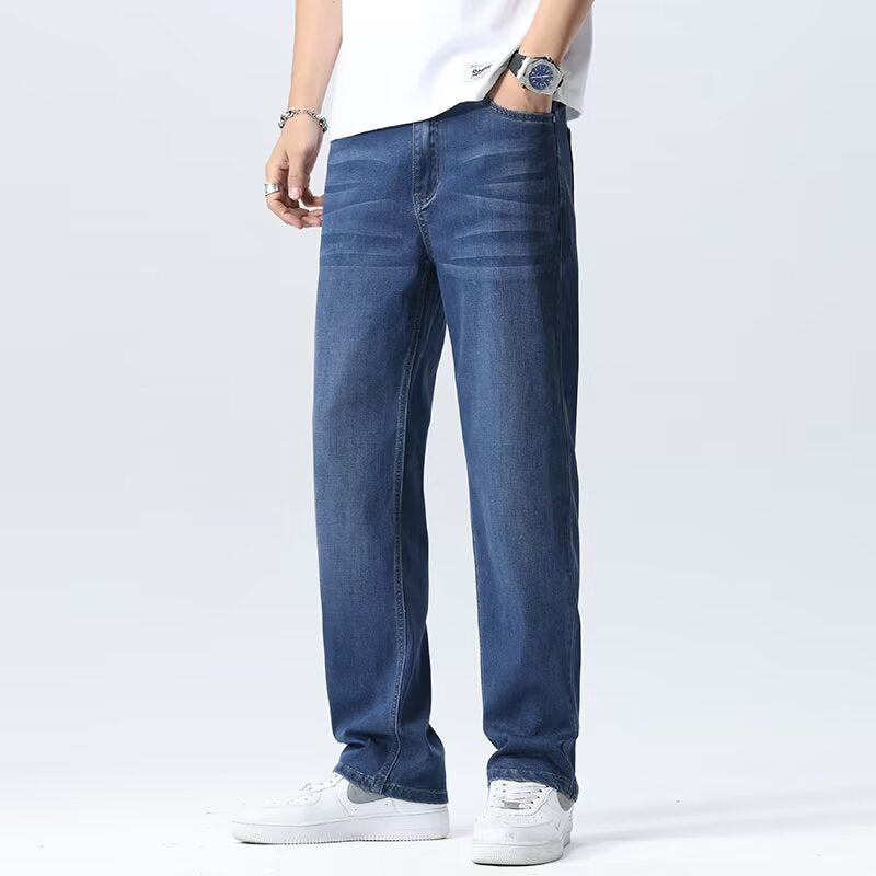 Casual Ice Silk Drape Wide-leg Pants