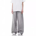 Loose Casual Wide Leg Straight Worn Jeans